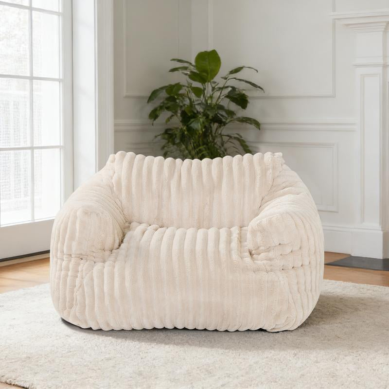 LIKIMIO Pet Couch Bed 24 & 30 Inch - Corduroy Fluffy Sofa for Cats & Small/Medium Dogs, Removable Washable Cover, Supportive Indoor Pet Furniture