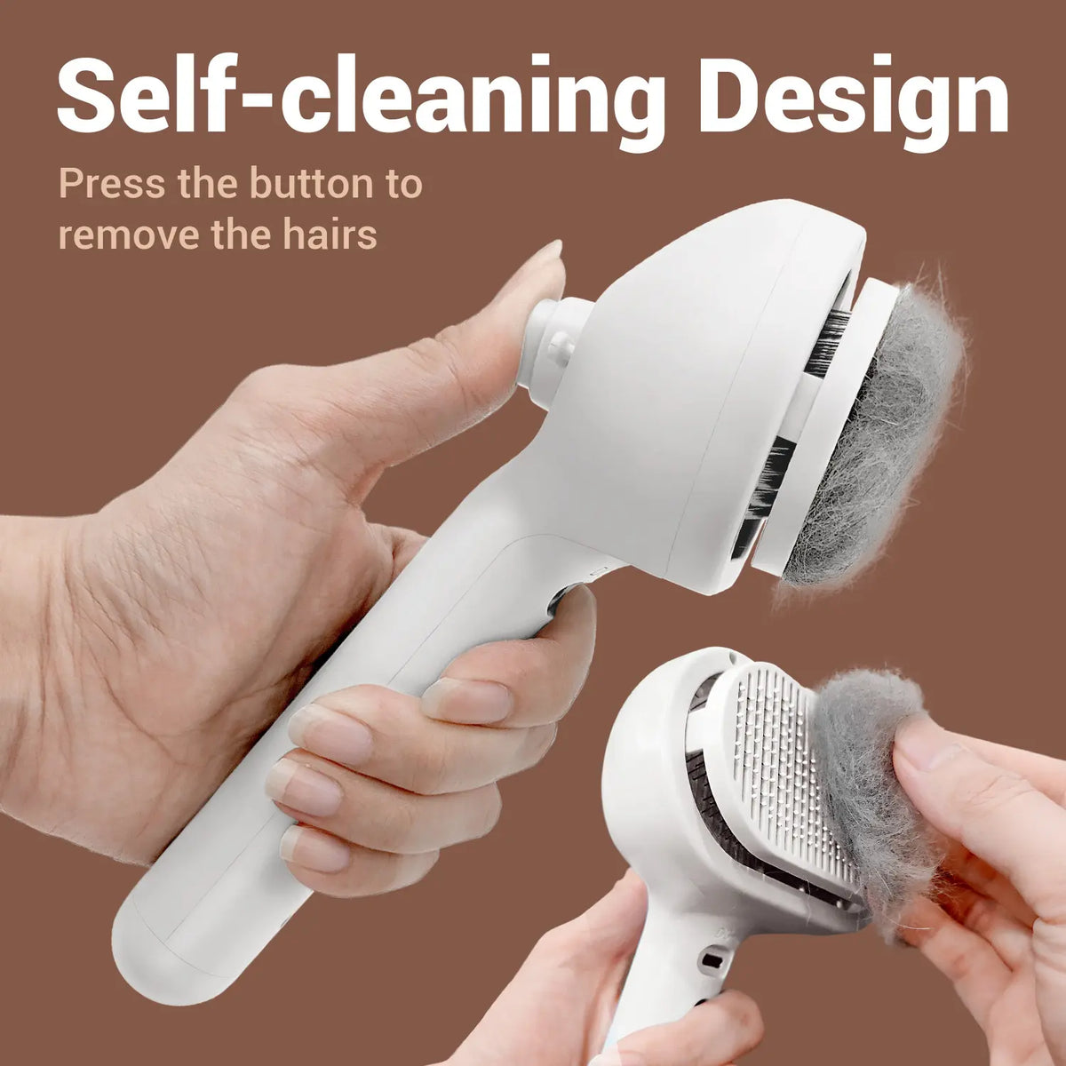 3-In-1 Pet Grooming Brush – Easy Dematting & Deshedding Tool for Dogs & Cats
